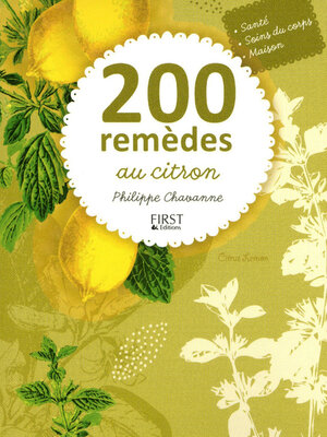 cover image of 200 remèdes au citron